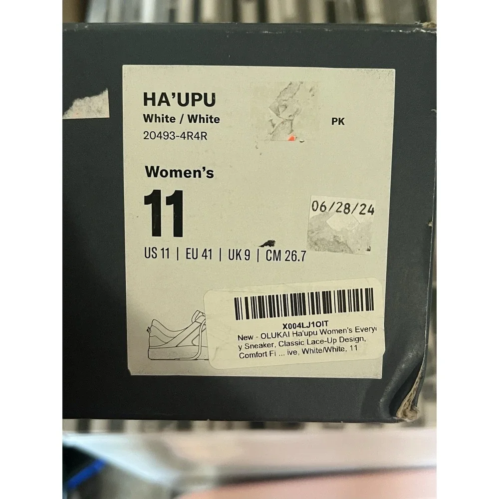 Olukai Haupu women's‎ Sneaker Boot White Gold Size 11